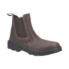 Amblers FS131 Size 11  Brown Water-Resistant Steel Toe Cap Safety Dealer Boots