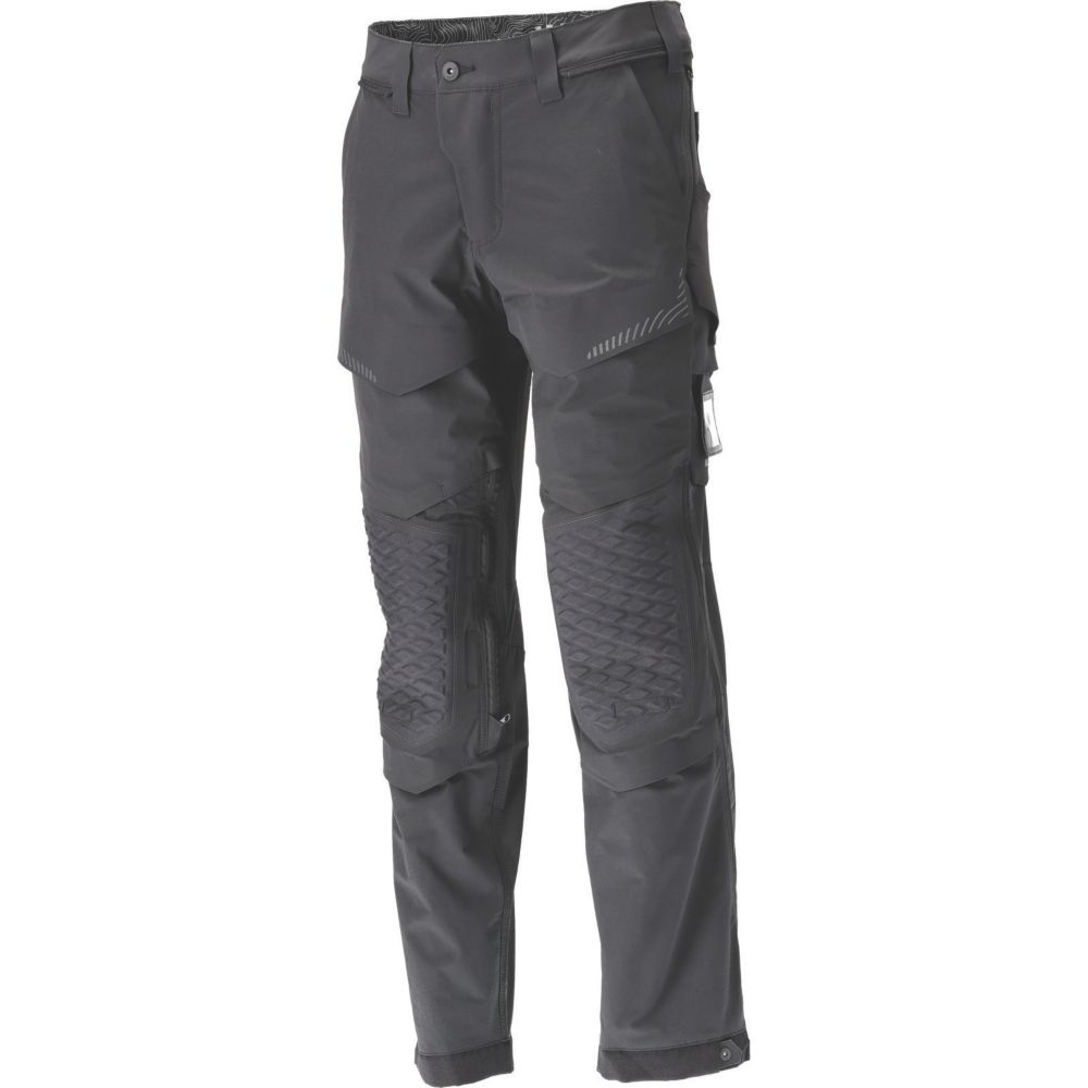 Mascot Customized Work Trousers Black 36.5" W 32" L Screwfix