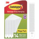 Command Adhesive Picture Hanging Strip Small 14 Pack