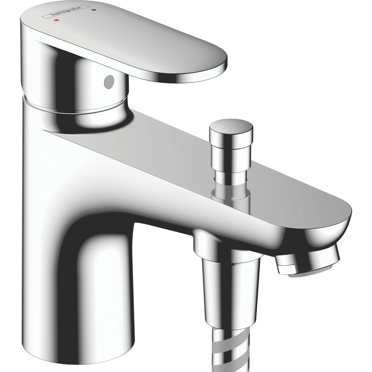 Hansgrohe Vernis Blend Monotrou Deck Mounted Bath and Shower Mixer with 2 Flow Rates Chrome (507VG)
