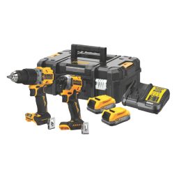 DeWalt DCK2050E2T-GB 18V 2 x 1.7Ah Lithium PowerStack Brushless Cordless Twin Pack