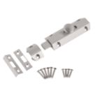 Smith & Locke Heavy Duty Surface Bolt Satin Chrome 102mm