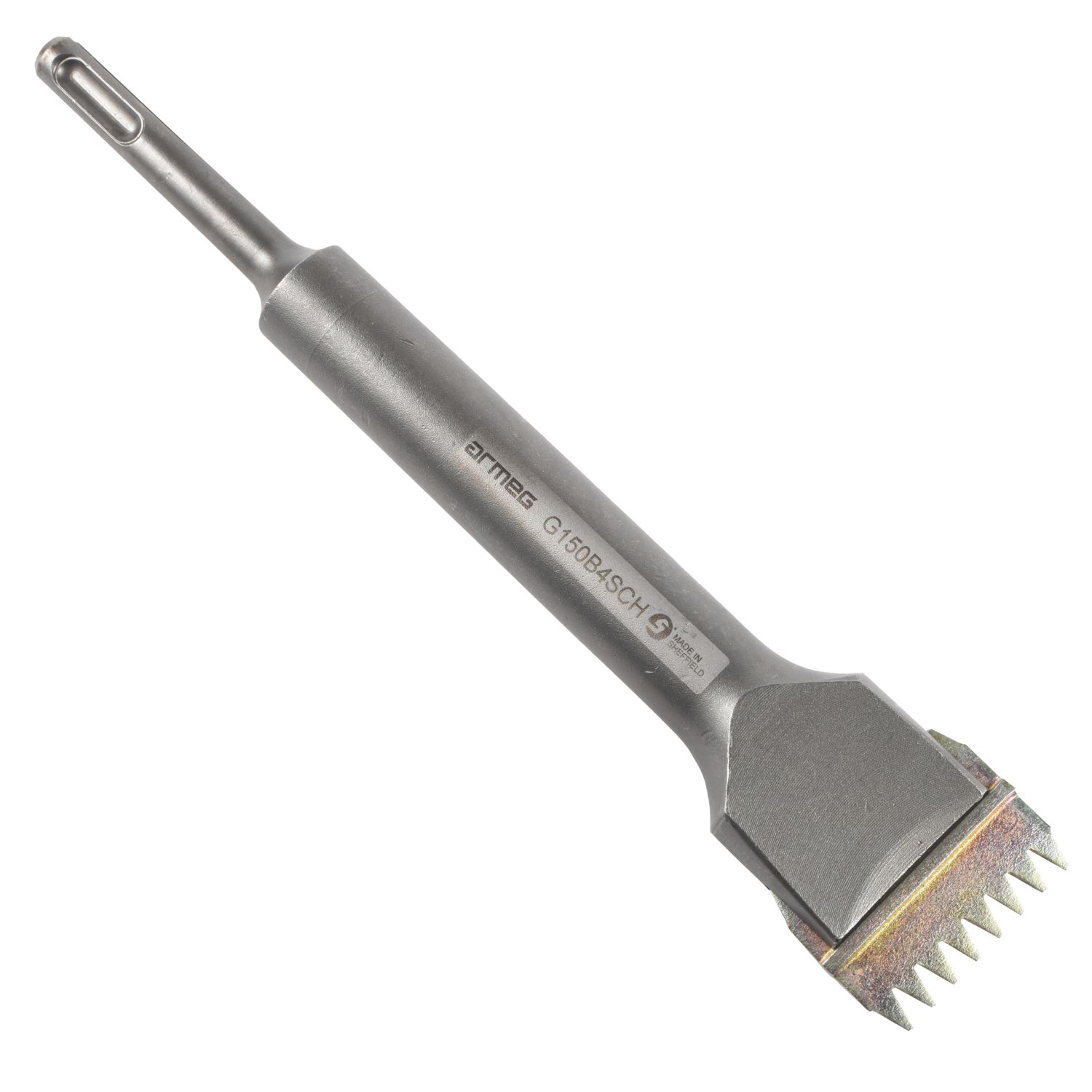 Armeg SDS Plus Shank Straight Scutch Comb Chisel 40mm x 200mm (50887)