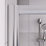 Aqualux Edge 6 Semi-Frameless Quadrant Shower Enclosure LH/RH Polished Silver 800mm x 800mm x 1900mm