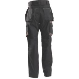 Hard Yakka Raptor Active Holster Work Trousers Black 30" W 32.5" L