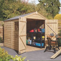 Rowlinson  6' x 7' 6" (Nominal) Apex Shiplap Timber Shed