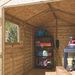 Rowlinson  6' x 7' 6" (Nominal) Apex Shiplap Timber Shed
