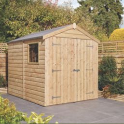 Rowlinson  6' x 7' 6" (Nominal) Apex Shiplap Timber Shed