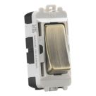 Knightsbridge  20AX Grid SP Control Switch Antique Brass