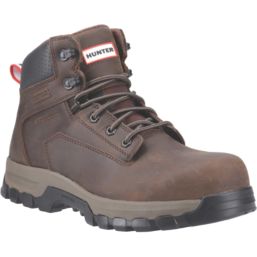 Hunter  Size 12  Brown Waterproof  Safety Boots