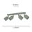 Eglo Tilston Bar 4-Light Spotlight Green