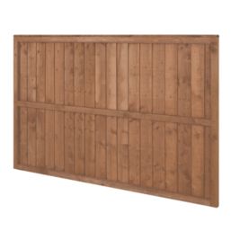 Forest Vertical Board Closeboard  Fence Panels Golden Brown 6' x 4' Pack of 3