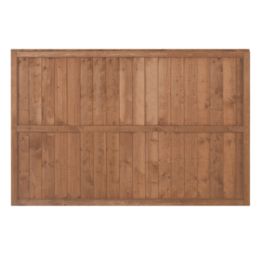 Forest Vertical Board Closeboard  Fence Panels Golden Brown 6' x 4' Pack of 3
