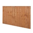 Forest Vertical Board Closeboard  Fence Panels Golden Brown 6' x 4' Pack of 3