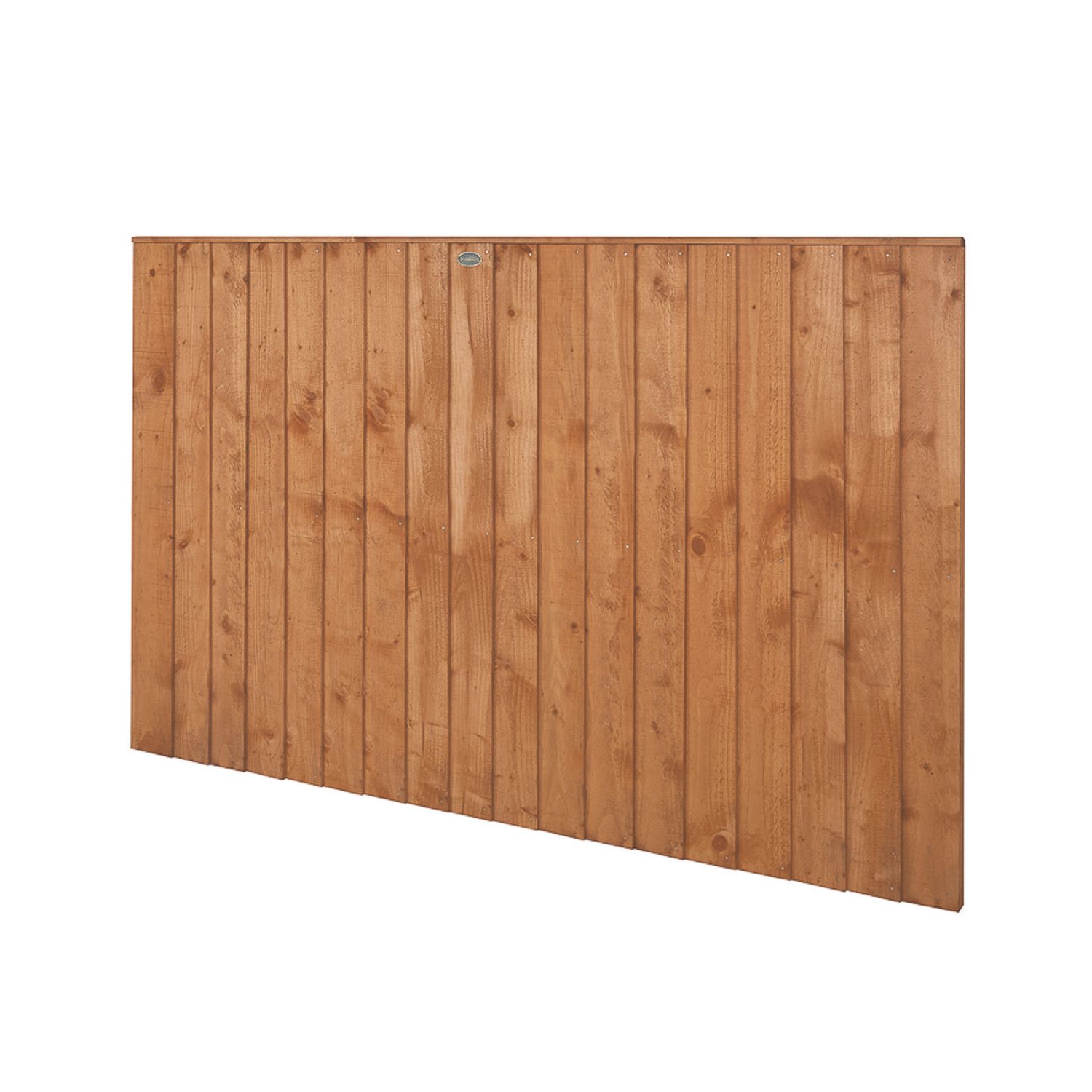 Forest Vertical Board Closeboard Fence Panels Golden Brown 6' x 4' Pack of 3 (508FL)