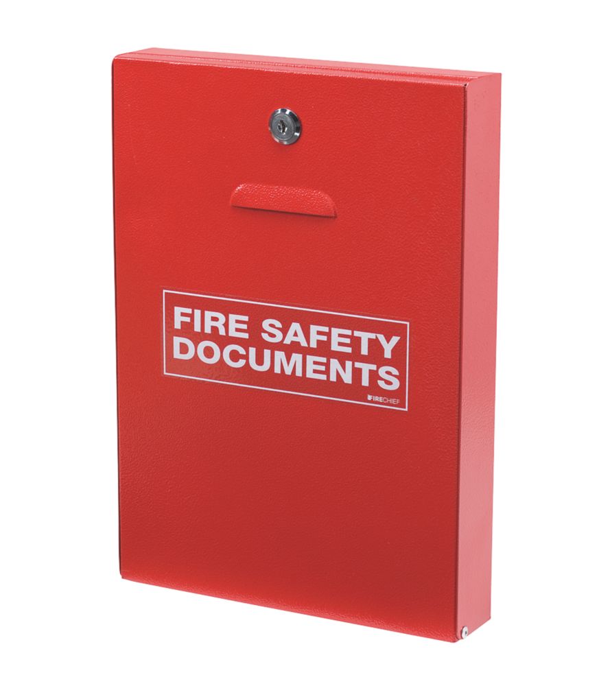 Firechief Key Lock Fire Document 252mm x 60mm x 350mm Red
