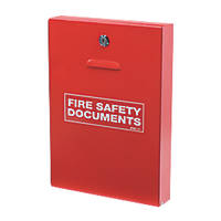 Firechief  Key Lock Fire Document Cabinet 252 x 60 x 350mm Red