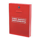 Firechief  Key Lock Fire Document Cabinet 252mm x 60mm x 350mm Red