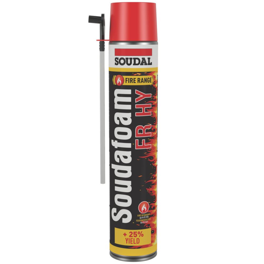 Soudal Fire Rated Expanding Foam Filler Hand-Held 750ml