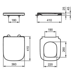 Ideal Standard i.life S Soft-Close Back-to-Wall Toilet & Concealed Cistern Dual-Flush 6/4Ltr