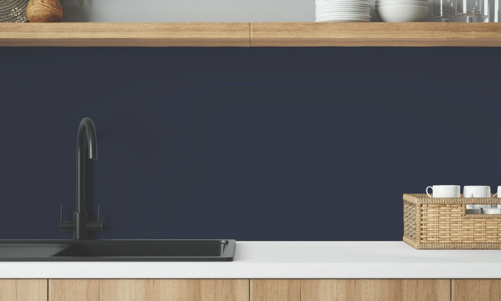 Wilsonart  Deep Sea Blue / Smoked Rose Mid-Rise Splashback 3050mm x 600mm x 4mm