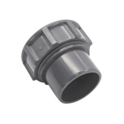 FloPlast Solvent Weld Access Plugs Anthracite Grey 32mm 5 Pack