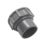 FloPlast Solvent Weld Access Plugs Anthracite Grey 32mm 5 Pack
