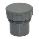 FloPlast Solvent Weld Access Plugs Anthracite Grey 32mm 5 Pack