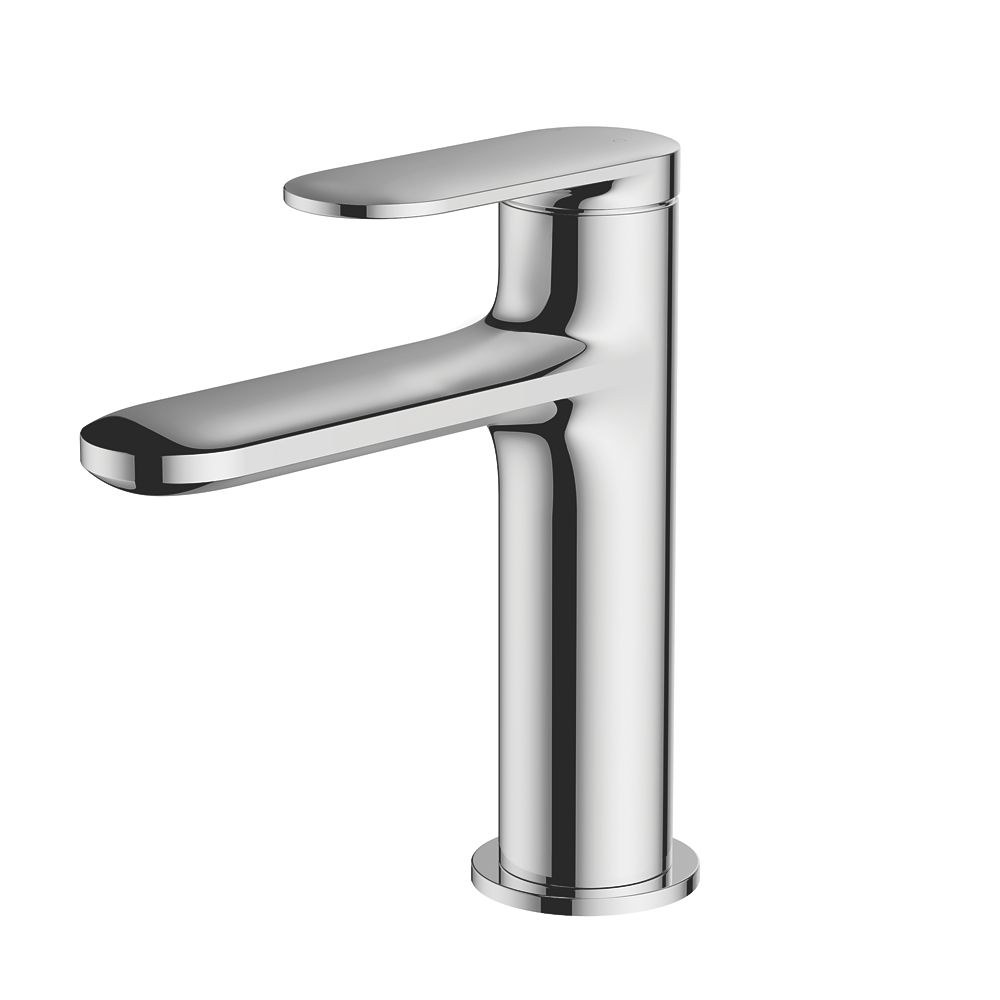 Telifi Basin Mono Mixer Tap with Clicker Waste Chrome Screwfix