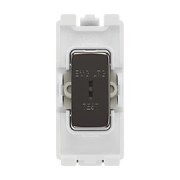 British General Nexus Metal Grid 20A Grid SP Emergency Lighting Test Key Switch Black Nickel