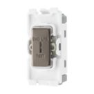 British General Nexus Metal Grid 20A Grid SP Emergency Lighting Test Key Switch Black Nickel