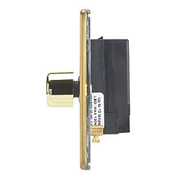 Contactum Lyric 2-Gang 2-Way  Dimmer Switch  Brushed Brass