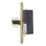 Contactum Lyric 2-Gang 2-Way  Dimmer Switch  Brushed Brass