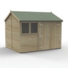 Forest Timberdale 10' x 8' 6" (Nominal) Reverse Apex Tongue & Groove Timber Shed with Assembly
