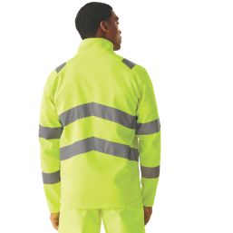 Regatta Ablaze 2 Layer Softshell Hi- Vis Jacket Yellow 4X Large 53" Chest