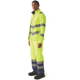 Regatta Ablaze 2 Layer Softshell Hi- Vis Jacket Yellow 4X Large 53" Chest