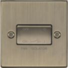 Knightsbridge  10AX 1-Gang TP Fan Isolator Switch Antique Brass