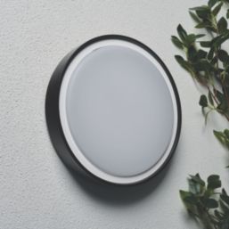 Coast Ripon Outdoor Round LED Bulkhead Light Black 18W 1245lm