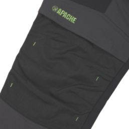 Apache Calgary Work Trousers Grey/Black 36" W 31" L