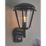 Saxby Inova Outdoor Wall Light With PIR Sensor Matt Black