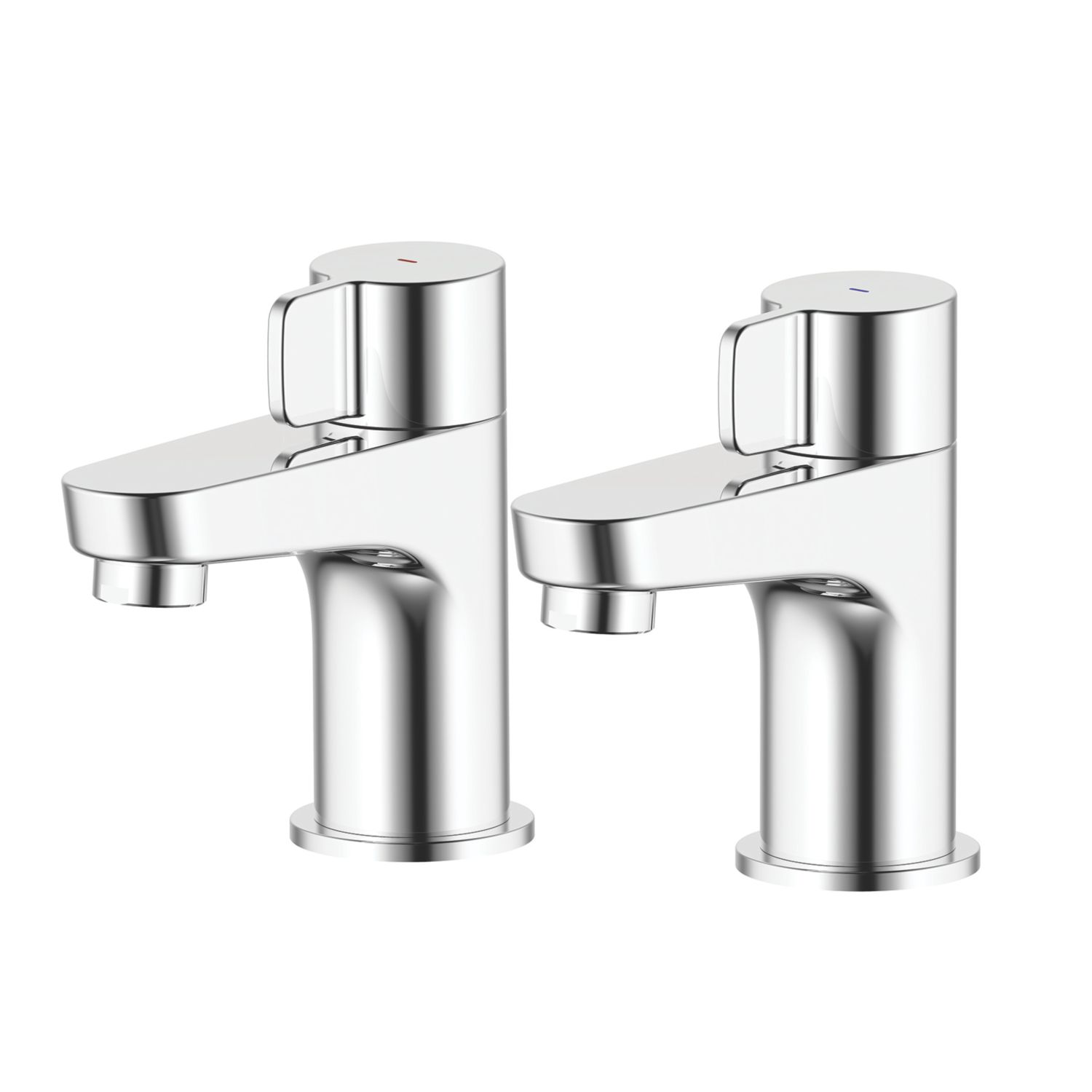 Swirl Caldew Chrome 120mm Deck Mounted Lever 2 Tap Holes Bath Pillar Tap (508XX)
