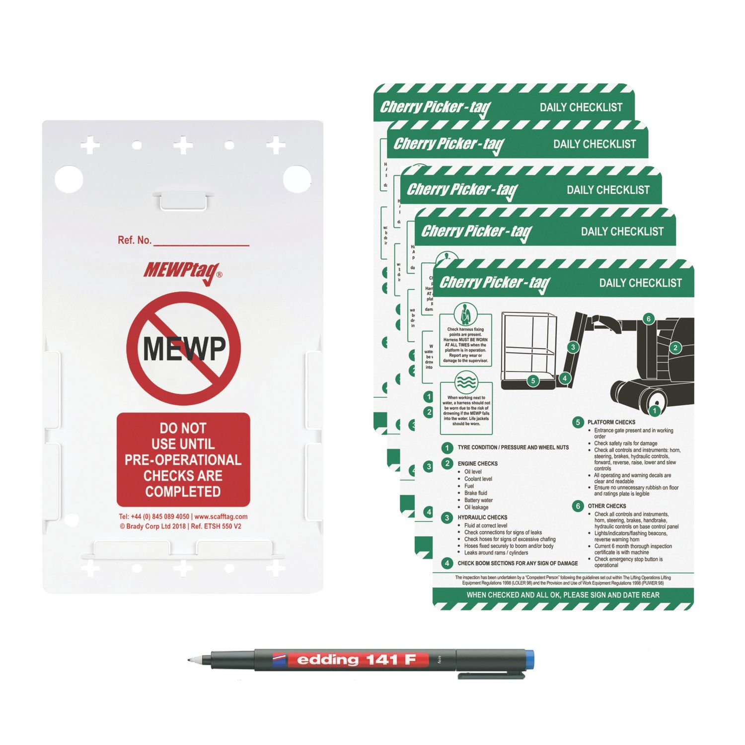 Scafftag Cherry Picker Tag Kit 7 Pieces (508YU)