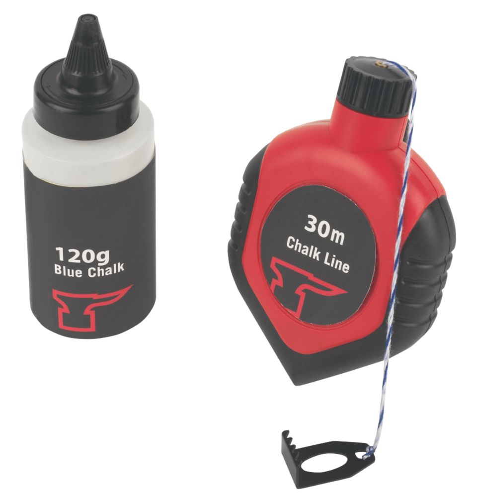 Steel Chalk Line Set 30m Screwfix