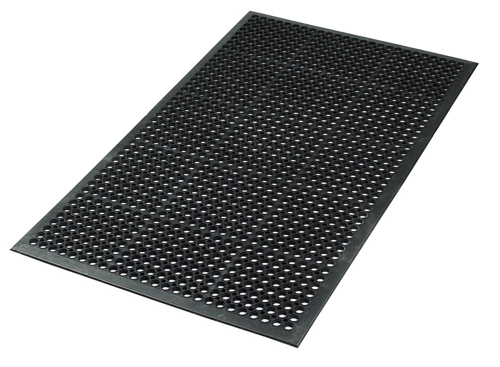 Safety Workstation Floor Mat Black 1500 x 900mm Matting