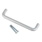 Smith & Locke Fire Rated D Pull Handle Satin Aluminium 19mm x 248mm