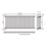 Flomasta 600mm x 1415mm 4978BTU White Horizontal 2 Column Radiator