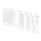Flomasta 600mm x 1415mm 4978BTU White Horizontal 2 Column Radiator