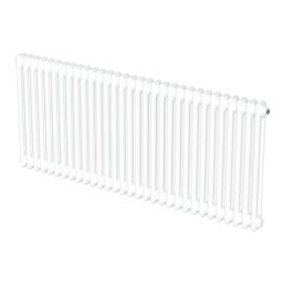 Flomasta 600mm x 1415mm 4978BTU White Horizontal 2 Column Radiator