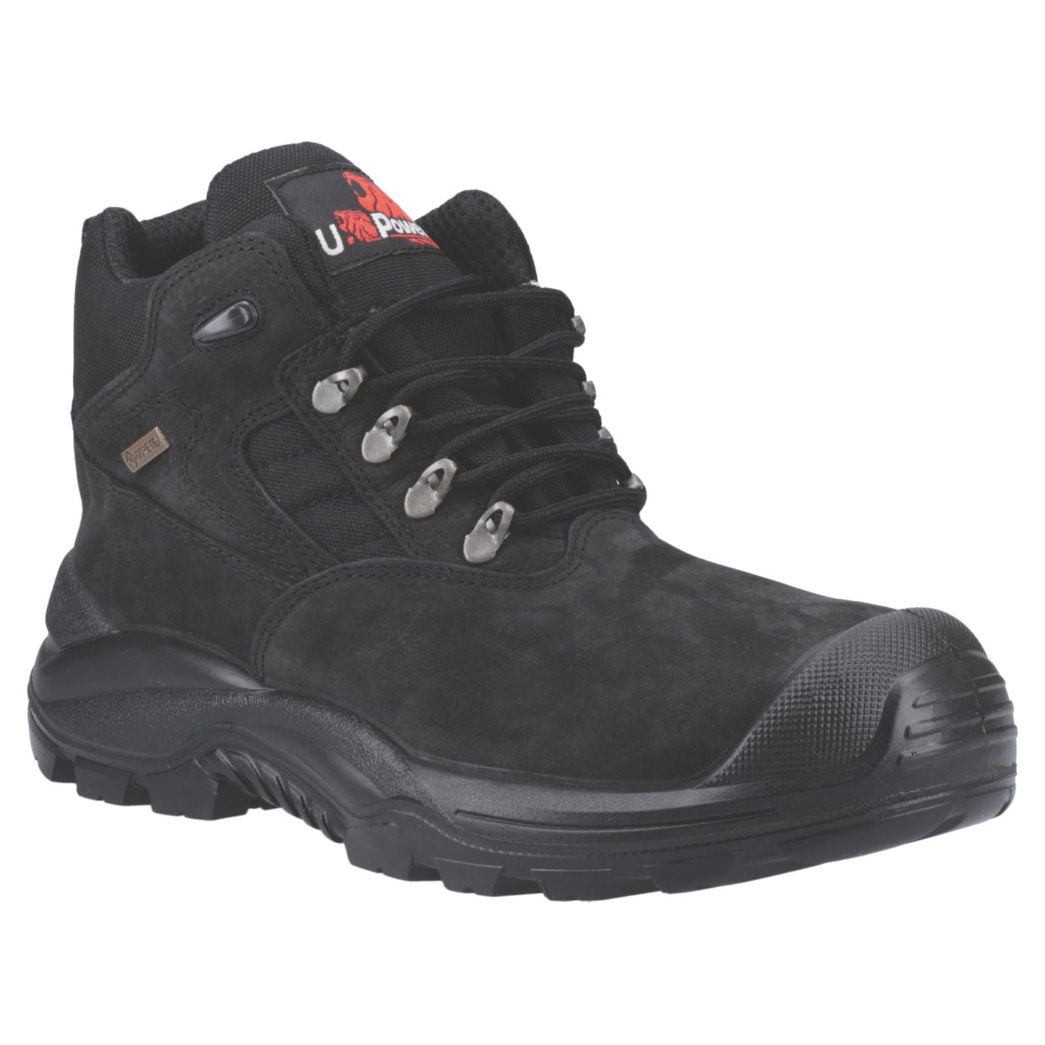 U-Power Dude GTX Size 9 Black Water-Resistant Safety Boots (509AY)