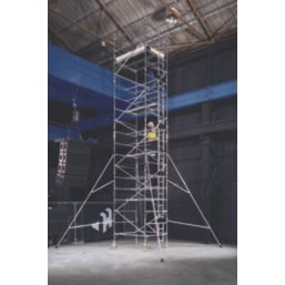 Boss 1450 Ladderspan 3T Double Depth Top Grade Aluminium Tower 1.2m x 1.8m x 8.2m